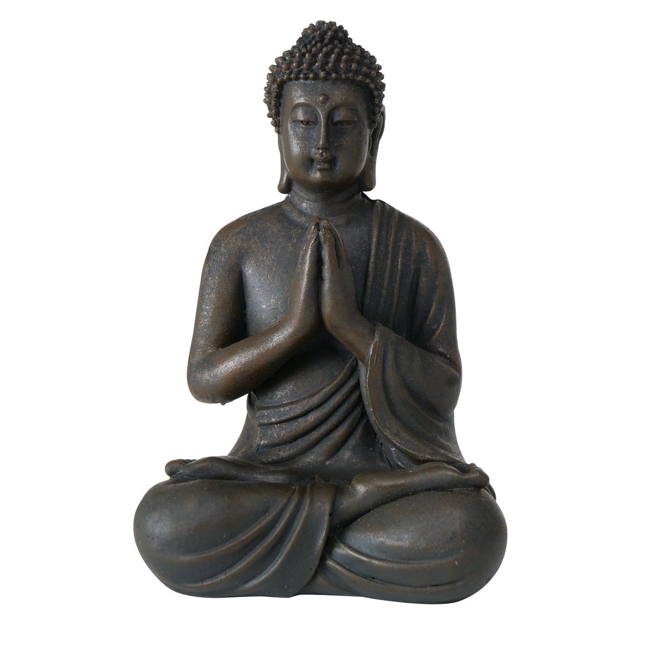 B BUDDHA FIGURINE 3 Fekete design Asztali dekoráció