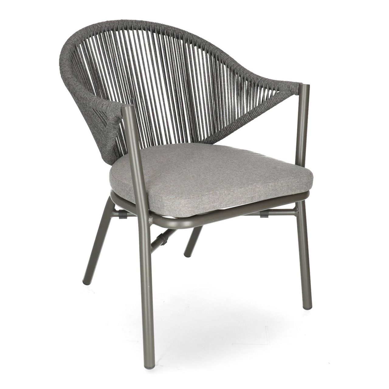 DL CUBA LIBRE Szürke design Polirattan kültéri szék