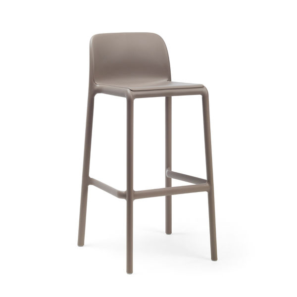 NARDI FARO Taupe design Műanyag kültéri bárszék