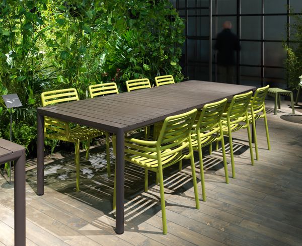 NARDI TEVERE 210 EXT Terra design, minimalista Kültéri komplett asztal