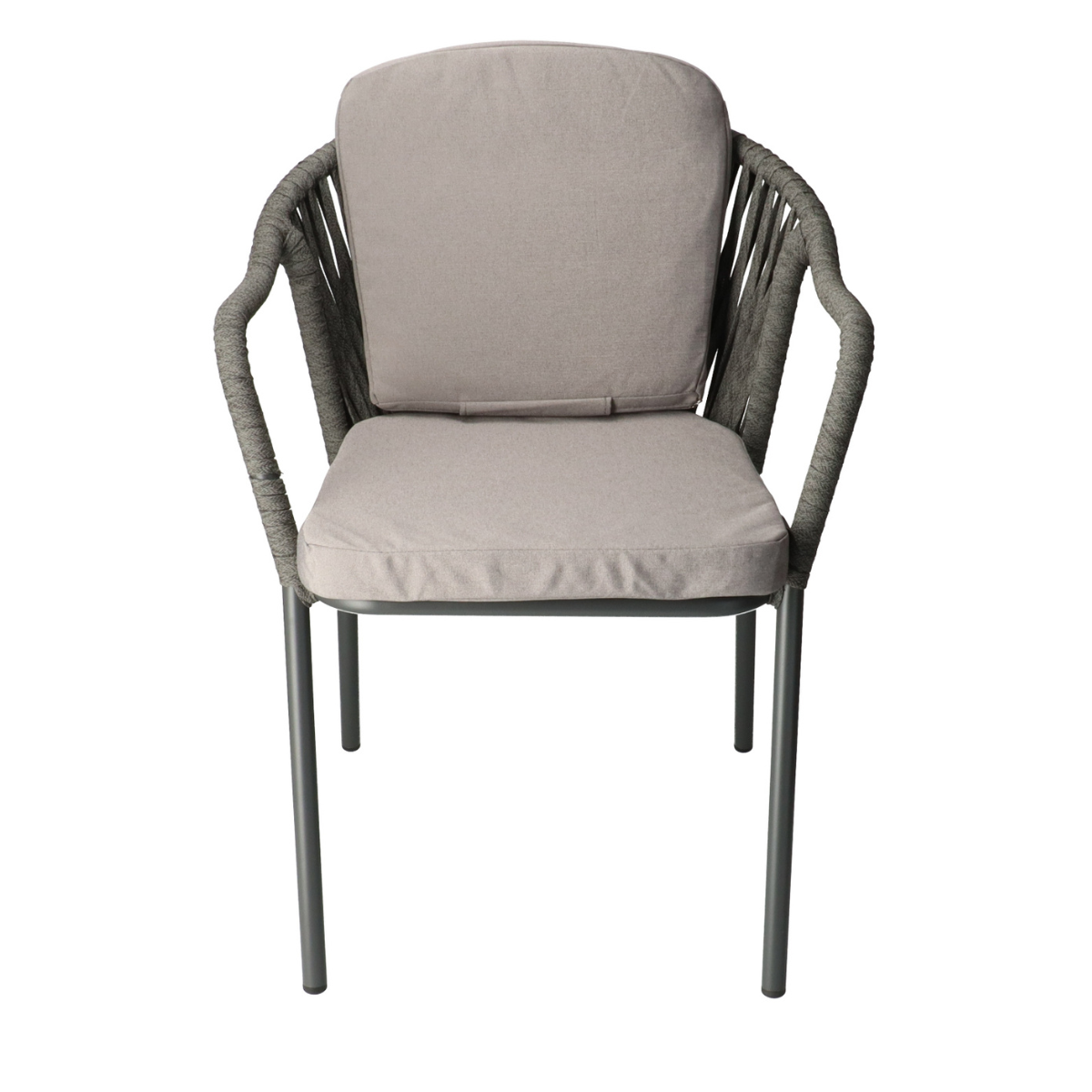 DL ARON Szürke design Polirattan kültéri szék