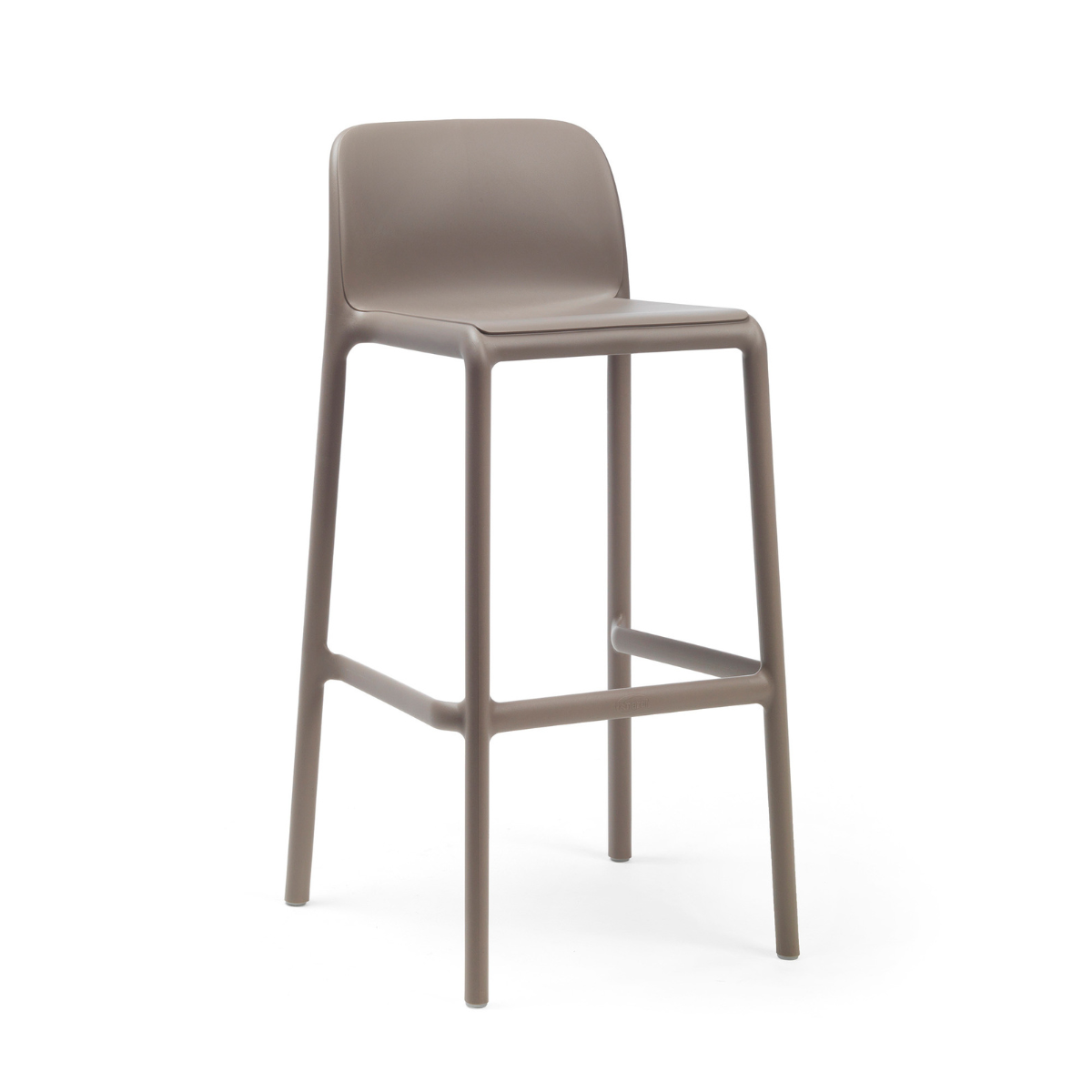NARDI FARO Taupe design Műanyag kültéri bárszék