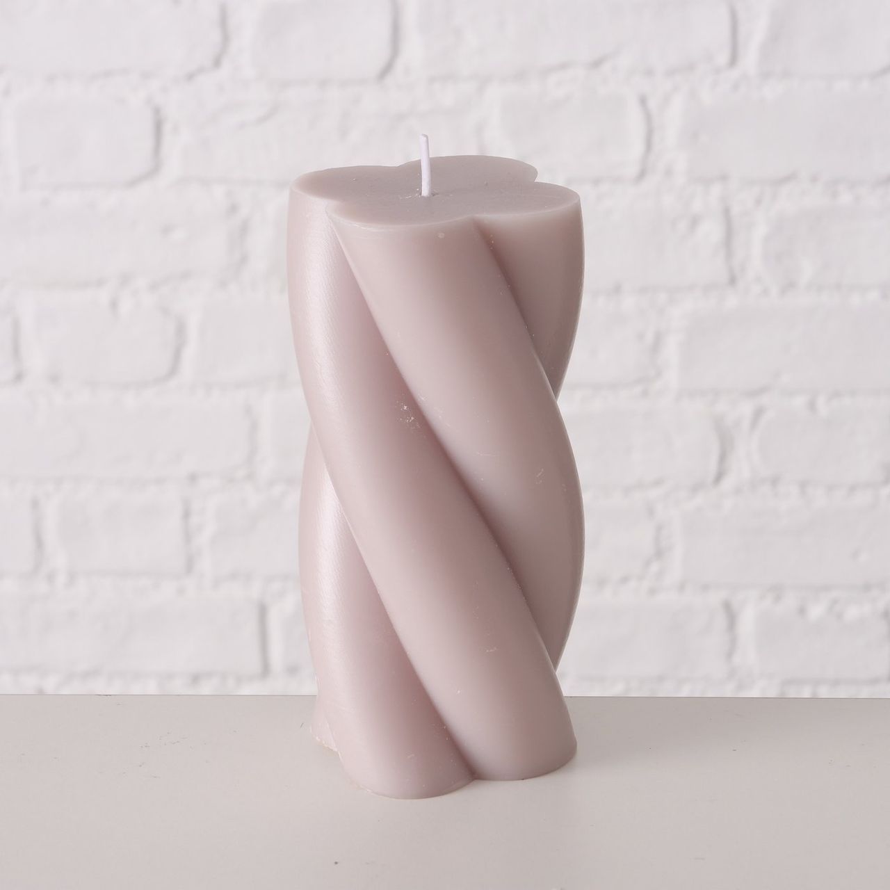 B TWISTER CANDLE Rózsaszín modern Asztali dekoráció