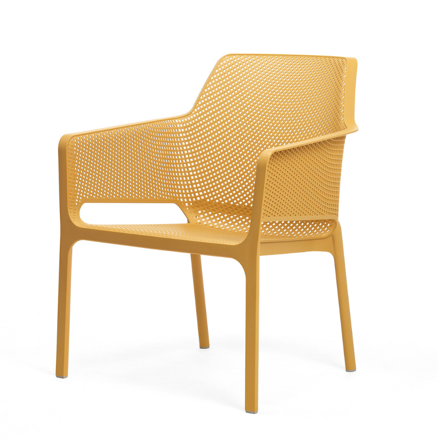 NARDI NET RELAX Sárga minimalista Műanyag kültéri szék