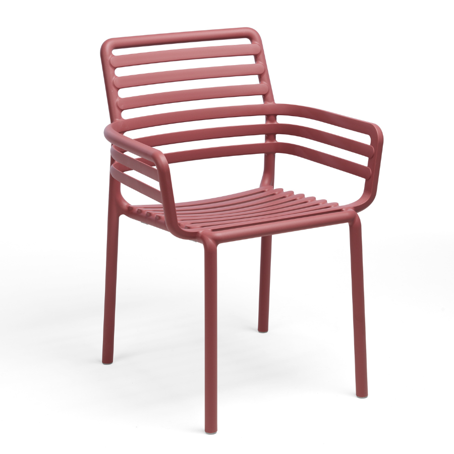 NARDI DOGA Piros design Műanyag kültéri szék