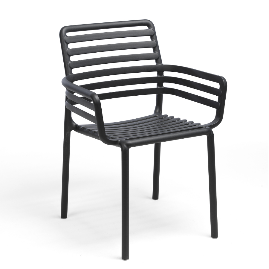 NARDI DOGA Szürke design Műanyag kültéri szék