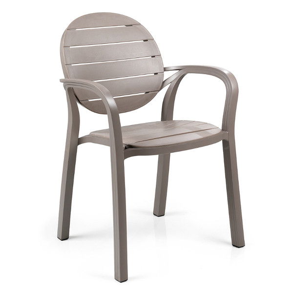 NARDI PALMA Taupe modern Műanyag kültéri szék