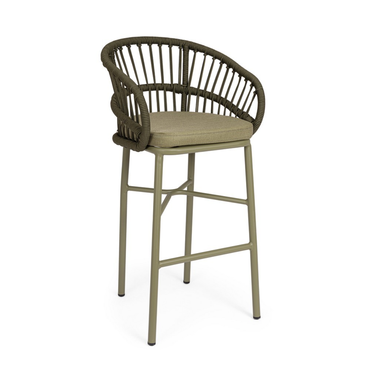 BT LASVEGAS Oliva design Polirattan kültéri bárszék