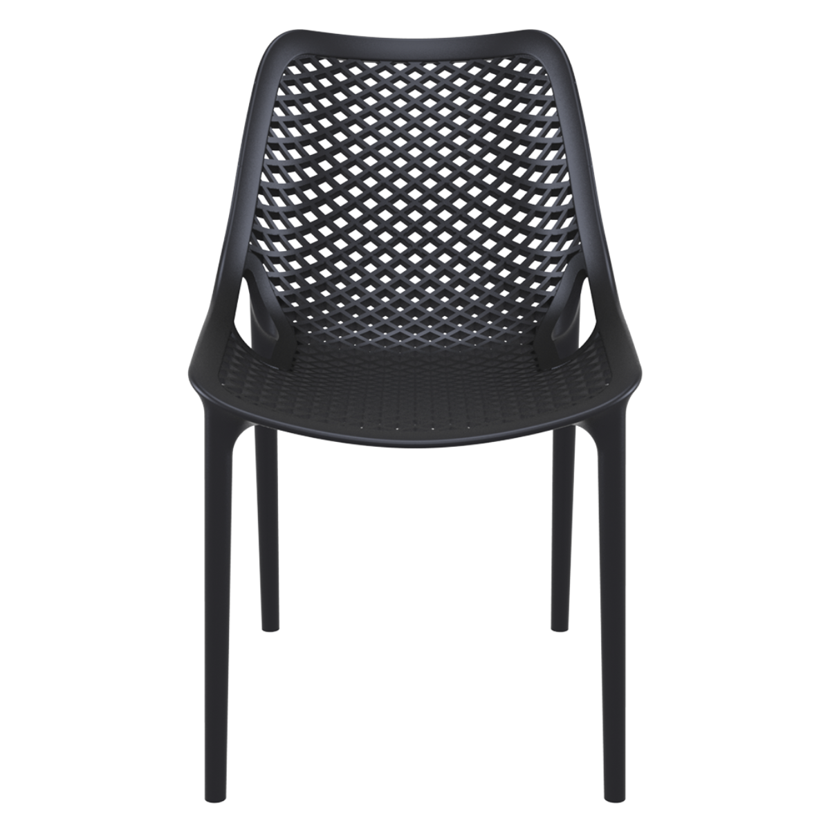ST AIR Fekete modern Műanyag kültéri szék