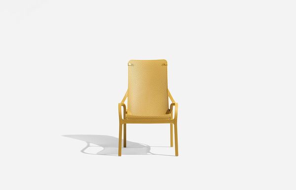 NARDI NET LOUNGE Sárga design Műanyag kültéri szék
