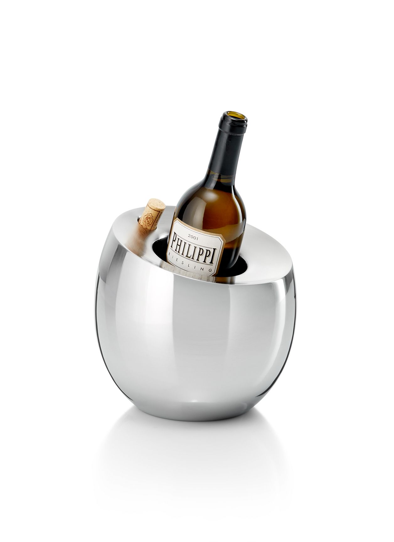 PP WINE COOLER Ezüst modern Ajándéktárgy