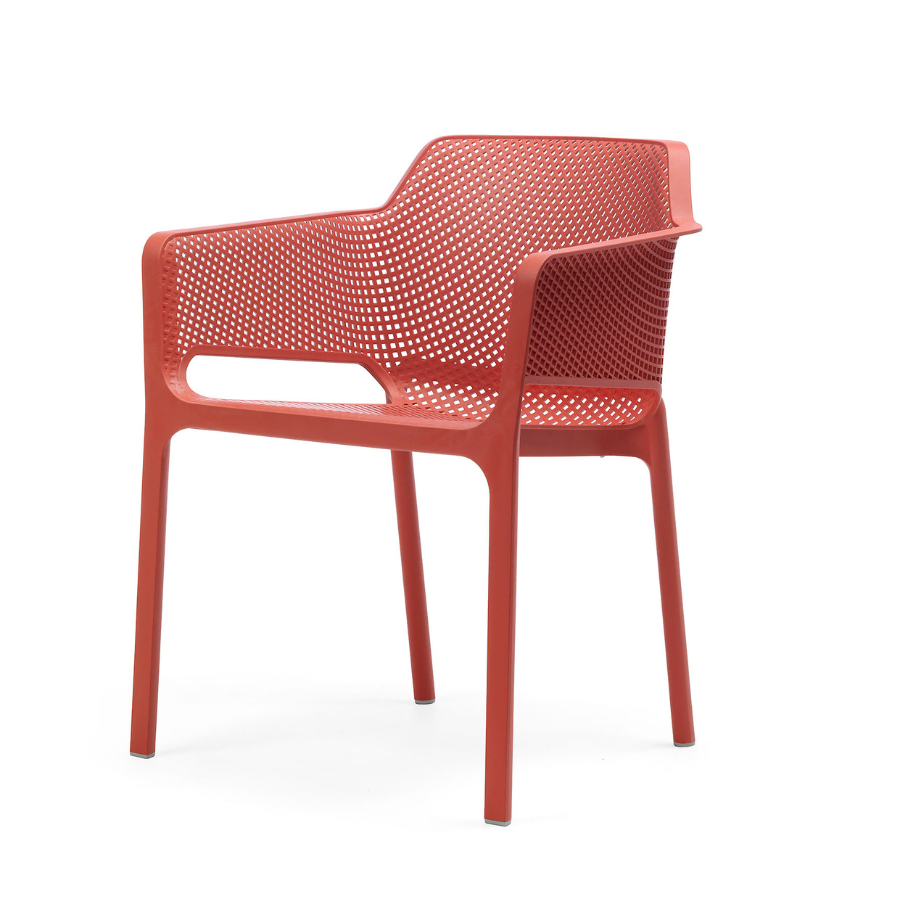 NARDI NET Piros modern Műanyag kültéri szék