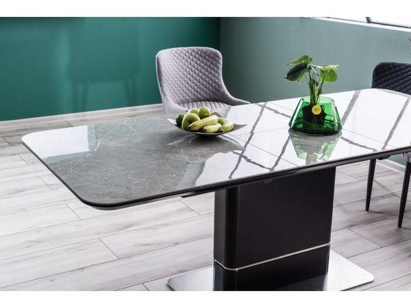 SI ATHENE Szürke design Bővíthető étkezőasztal
