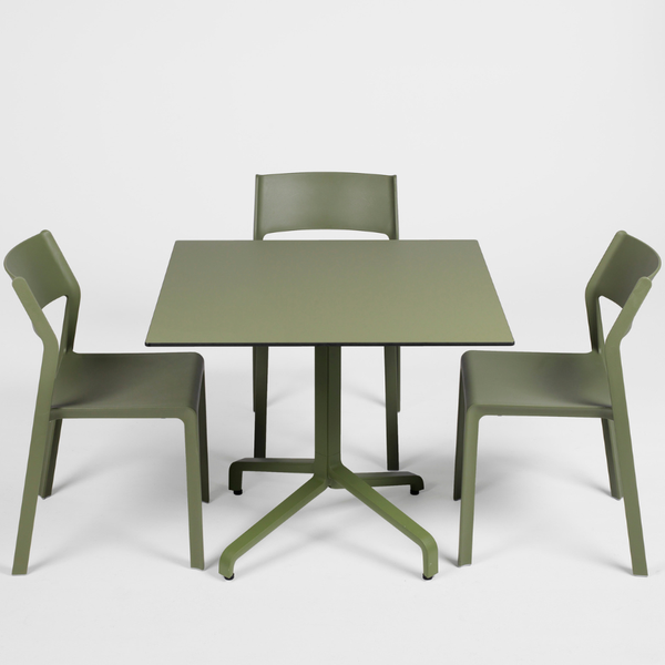 NARDI TRILL BISTROT Zöld minimalista Műanyag kültéri szék