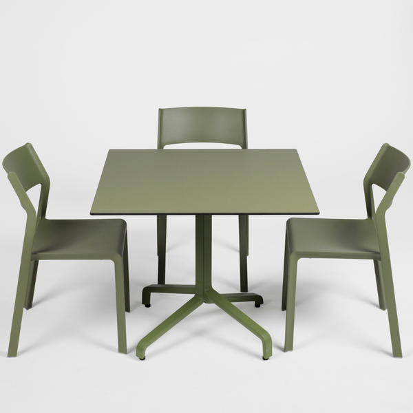 NARDI TRILL BISTROT Zöld minimalista Műanyag kültéri szék