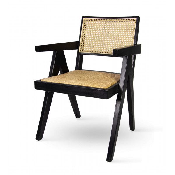 DL DOPPIO Fekete vintage Fa beltéri szék