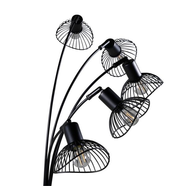 VD LISA Fekete design, modern Beltéri állólámpa