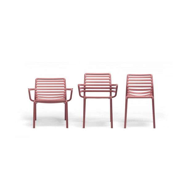 NARDI DOGA Piros design Műanyag kültéri szék