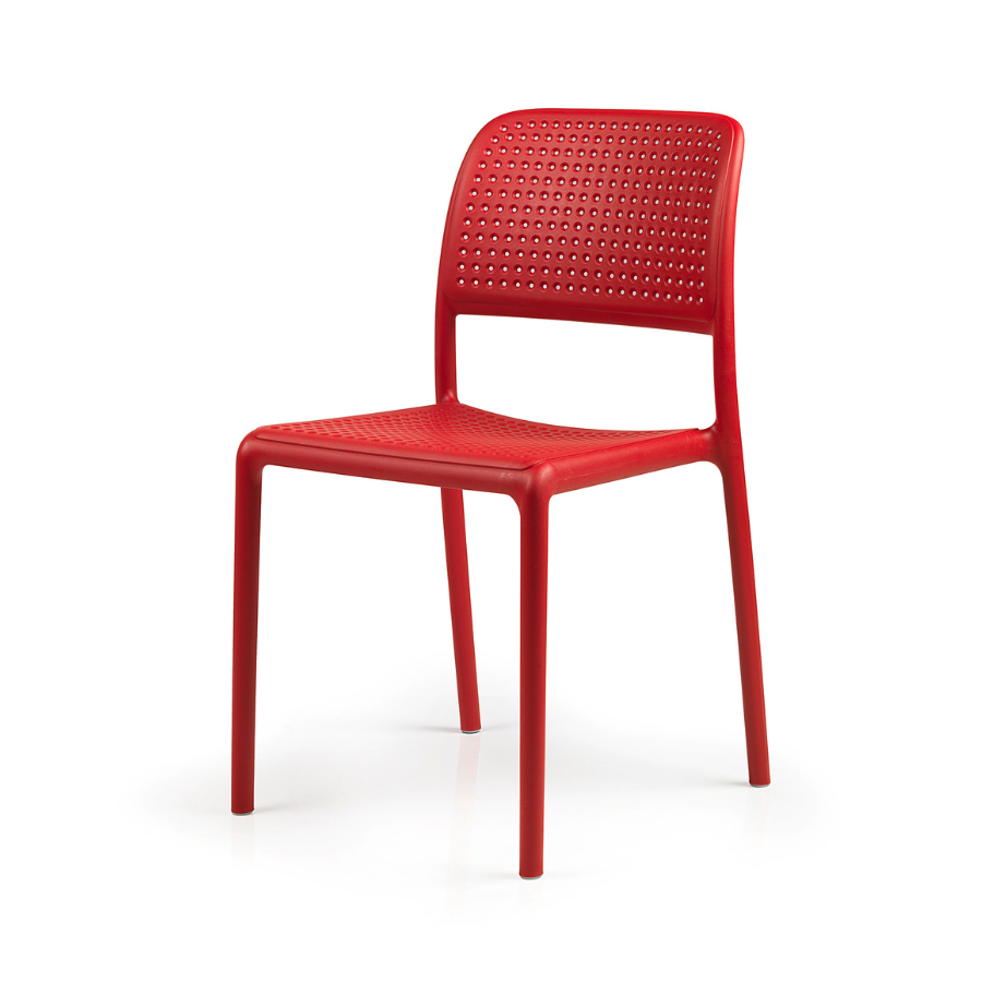 NARDI BORA BISTROT Piros klasszikus Műanyag kültéri szék