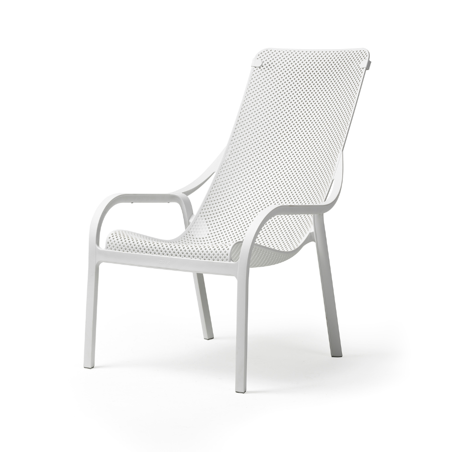 NARDI NET LOUNGE Fehér design Műanyag kültéri szék