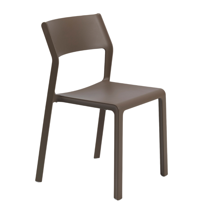 NARDI TRILL BISTROT Barna minimalista Műanyag kültéri szék