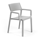 NARDI TRILL ARMCHAIR Szürke minimalista Műanyag kültéri szék