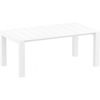 ST LAS Fehér minimalista Kültéri komplett asztal