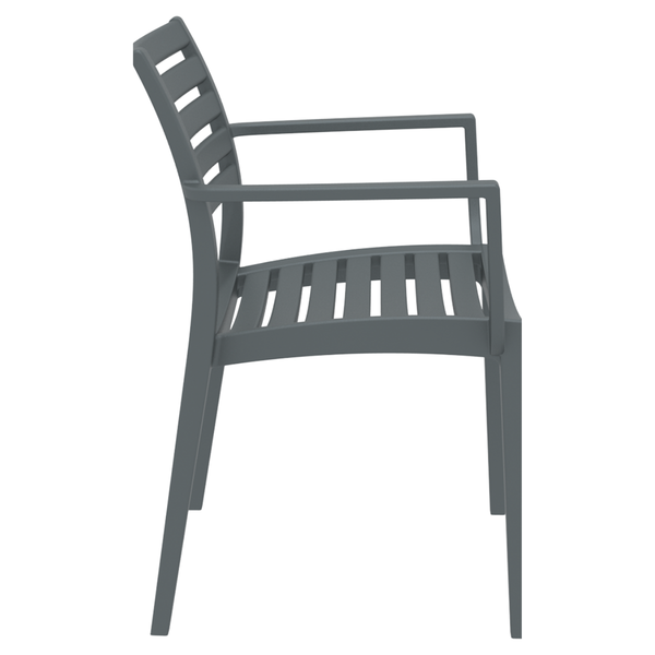 ST ARTEMIS Szürke design Műanyag kültéri szék
