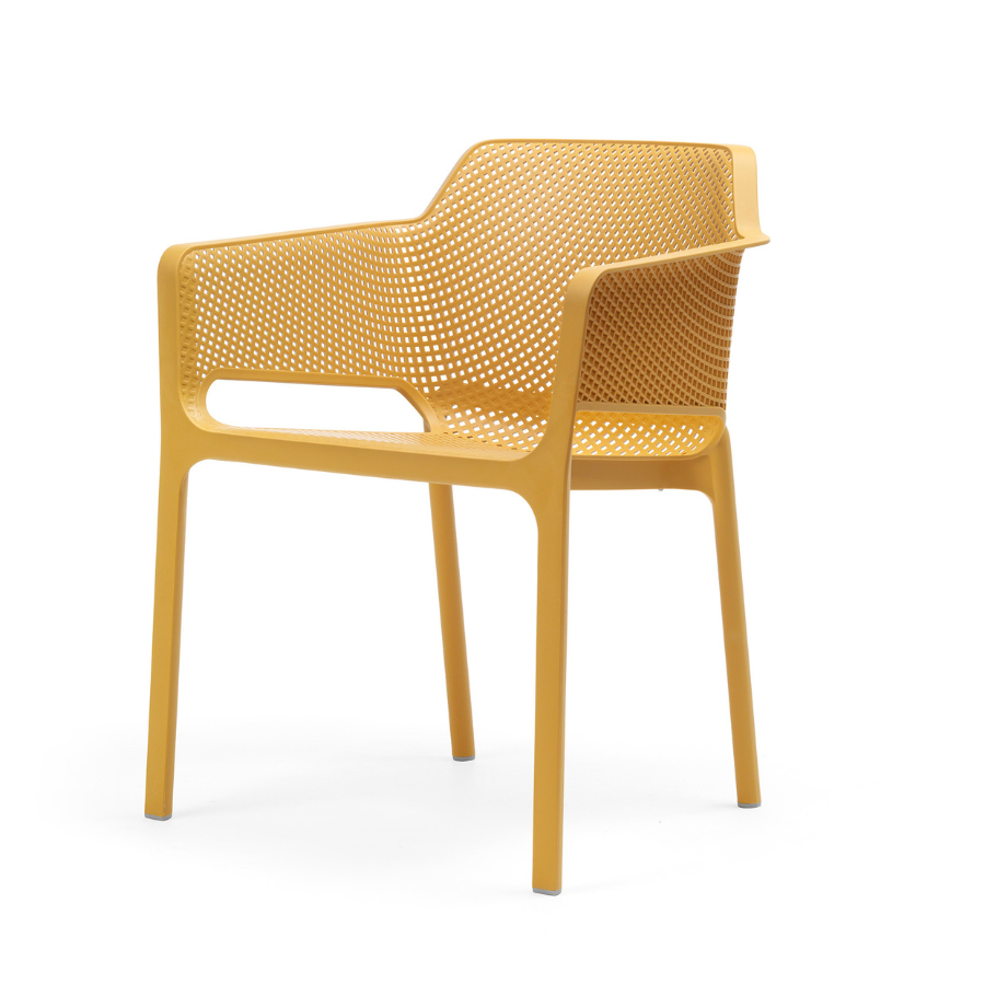 NARDI NET Sárga design Műanyag kültéri szék
