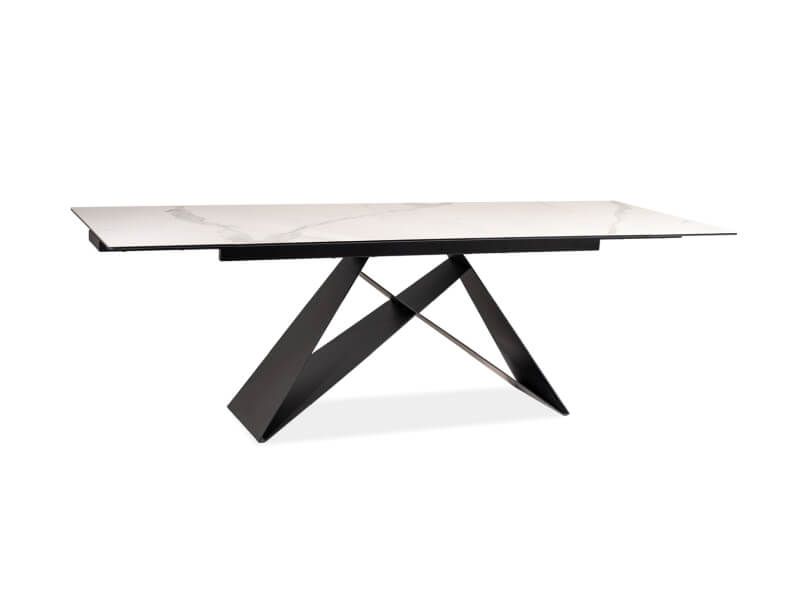 SI WEST III Fehér modern Beltéri komplett asztal