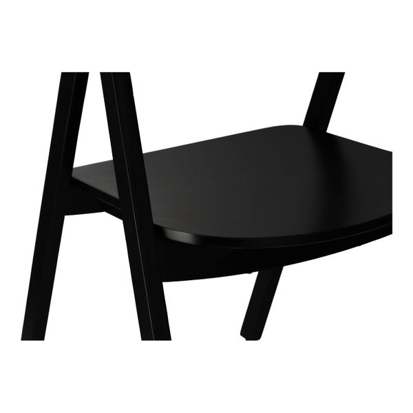 IC MOL POLLY Fekete design, klasszikus Fa beltéri szék