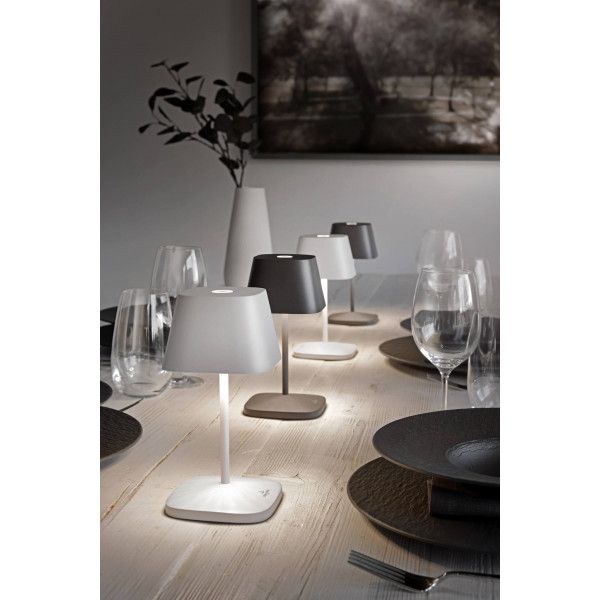 OS LEEPY Fehér minimalista Kültéri asztali lámpa