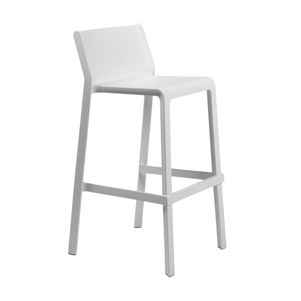 NARDI TRILL STOOL Fehér design Műanyag kültéri bárszék