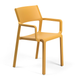 NARDI TRILL ARMCHAIR Sárga minimalista Műanyag kültéri szék