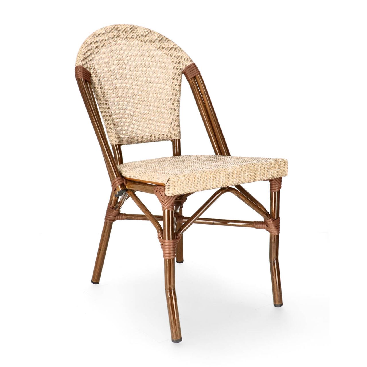 DL PARIS C Natúr design, klasszikus Tessil betétes kültéri szék