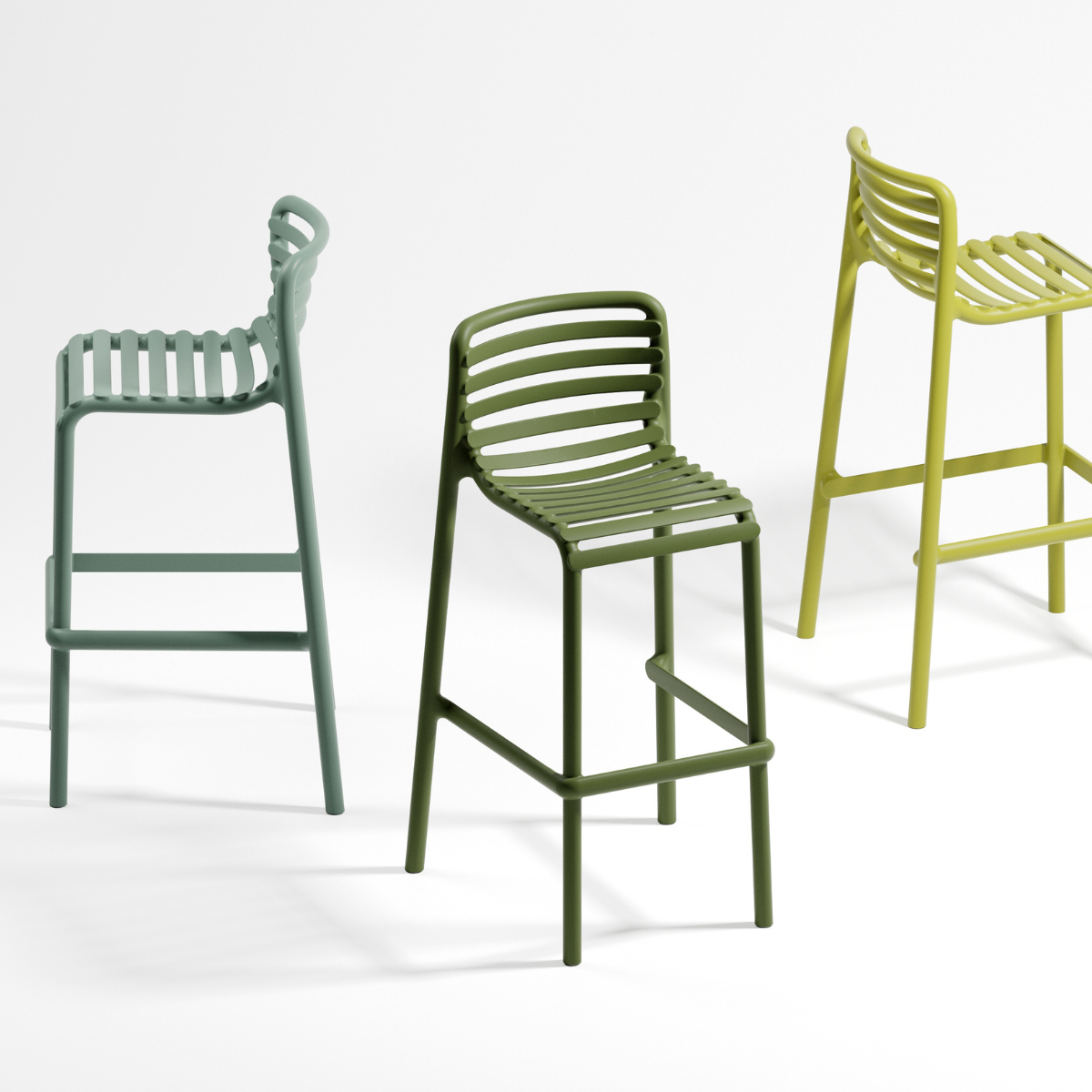 NARDI DOGA STOOL Menta modern Műanyag kültéri bárszék