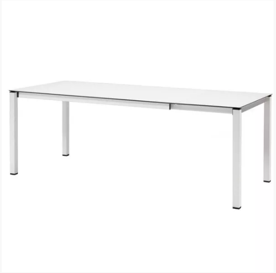 BC PANZI Fehér modern Kültéri komplett asztal