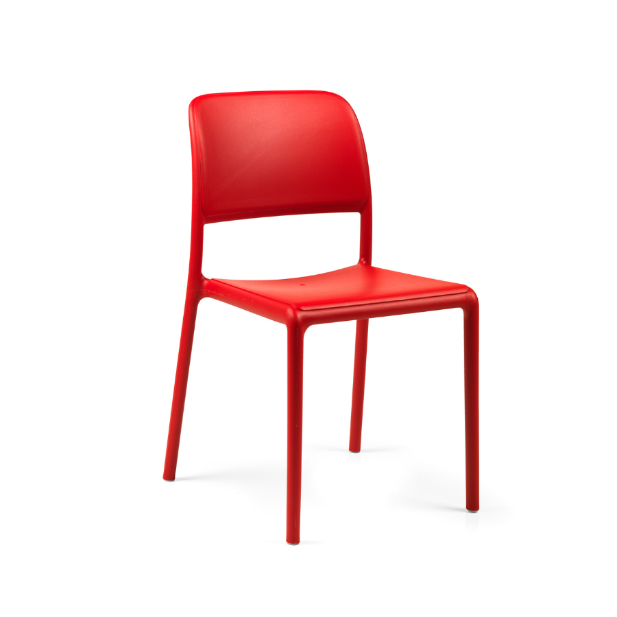 NARDI RIVA BISTROT Piros minimalista Műanyag kültéri szék