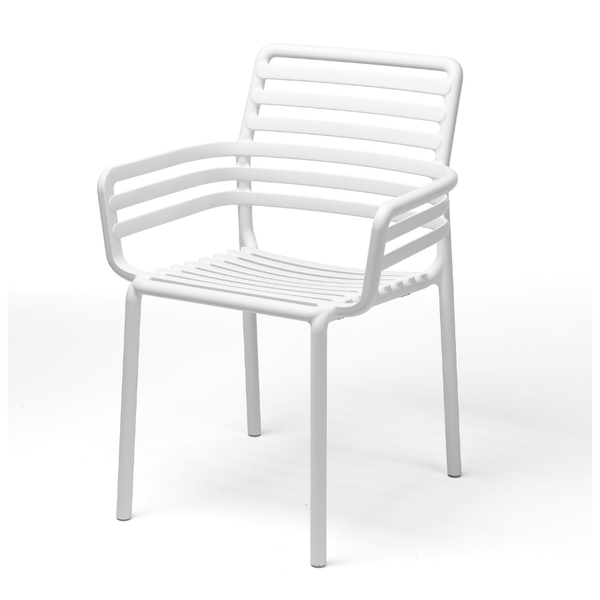 NARDI DOGA Fehér design Műanyag kültéri szék