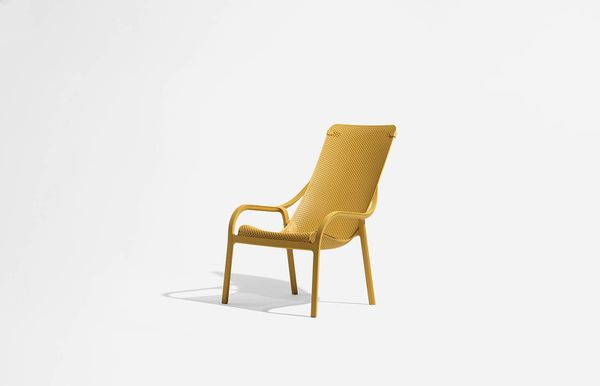 NARDI NET LOUNGE Sárga design Műanyag kültéri szék