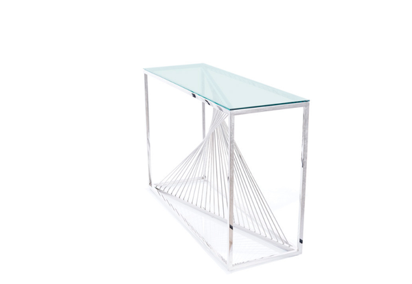 SI FLOW Ezüst design, modern Konzol asztal