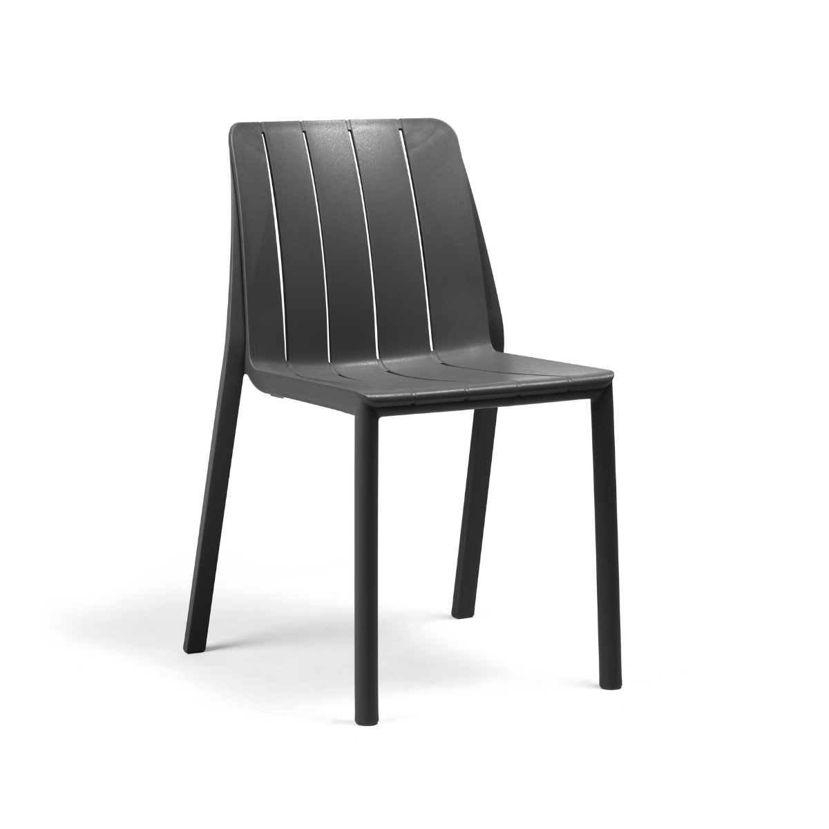 NARDI TIBERINA BISTROT Szürke design Műanyag kültéri szék