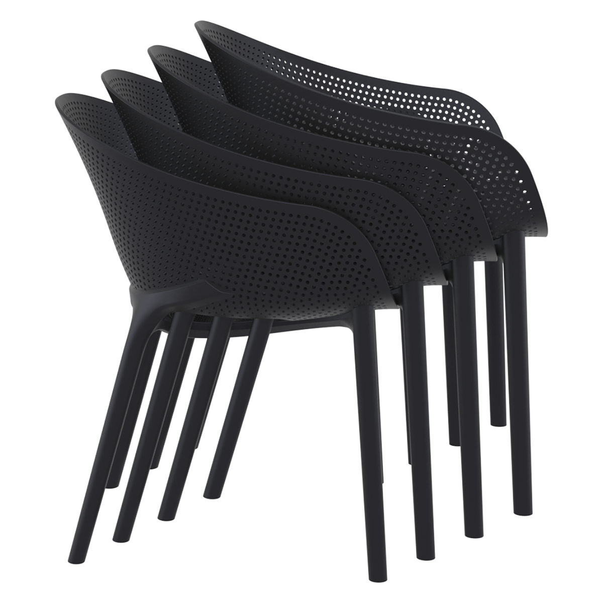 ST RAIN PRO  Antracit design Műanyag kültéri szék