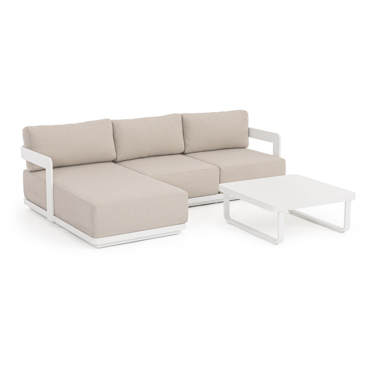 BT MURIEL Fehér, Bézs design Kültéri lounge szett