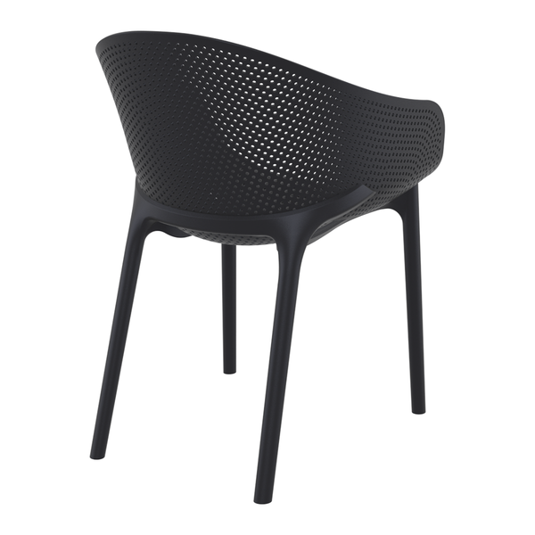 ST RAIN PRO  Antracit design Műanyag kültéri szék