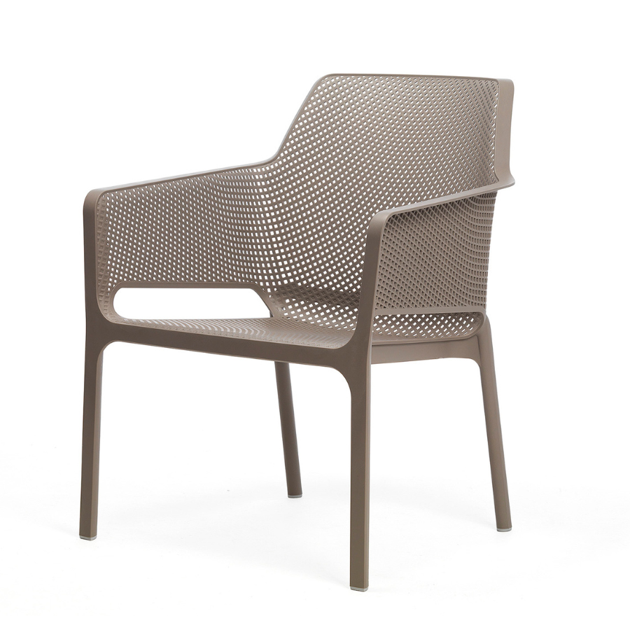 NARDI NET RELAX Taupe minimalista Műanyag kültéri szék