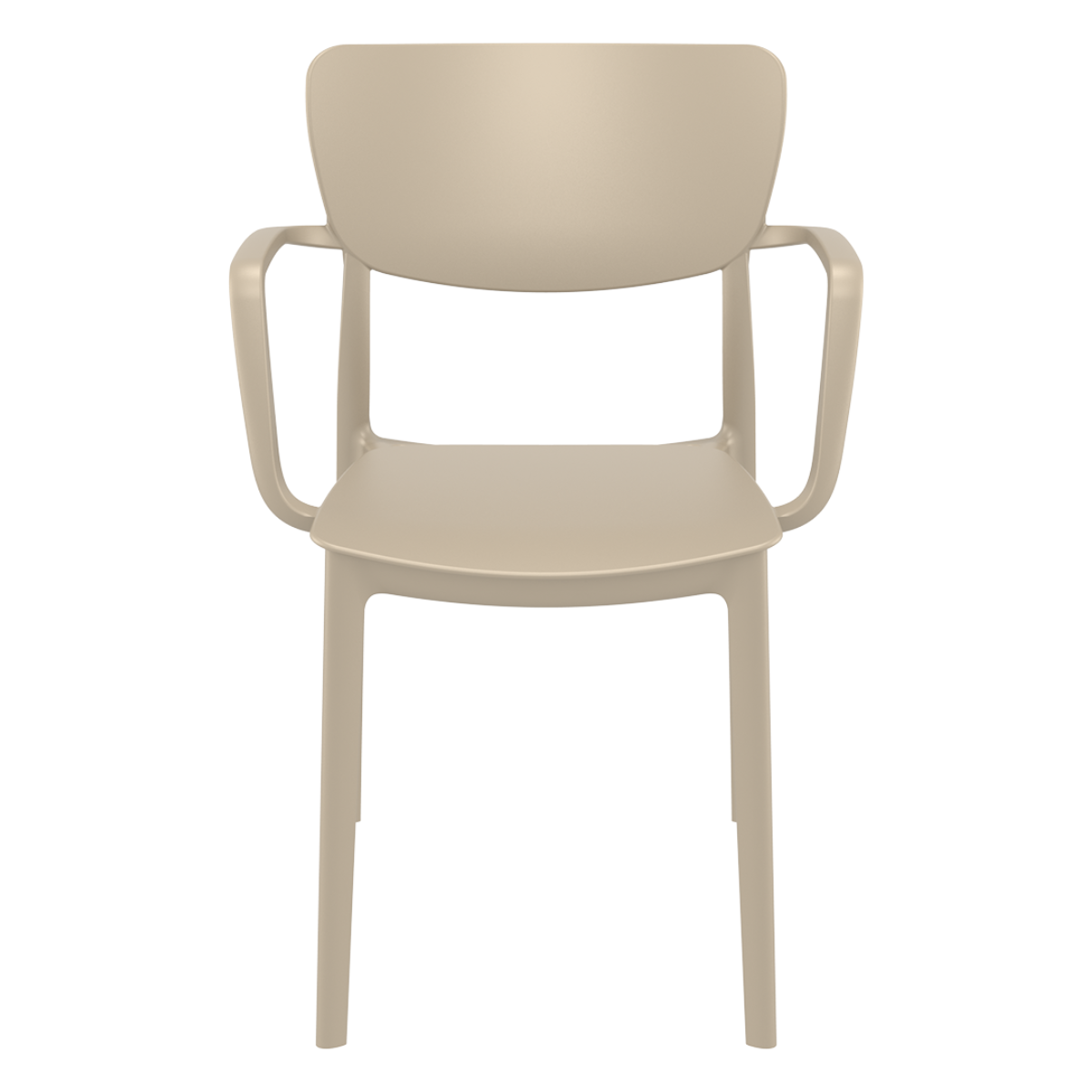 ST LISA Taupe design Műanyag kültéri szék