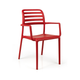 NARDI COSTA  Piros klasszikus Műanyag kültéri szék