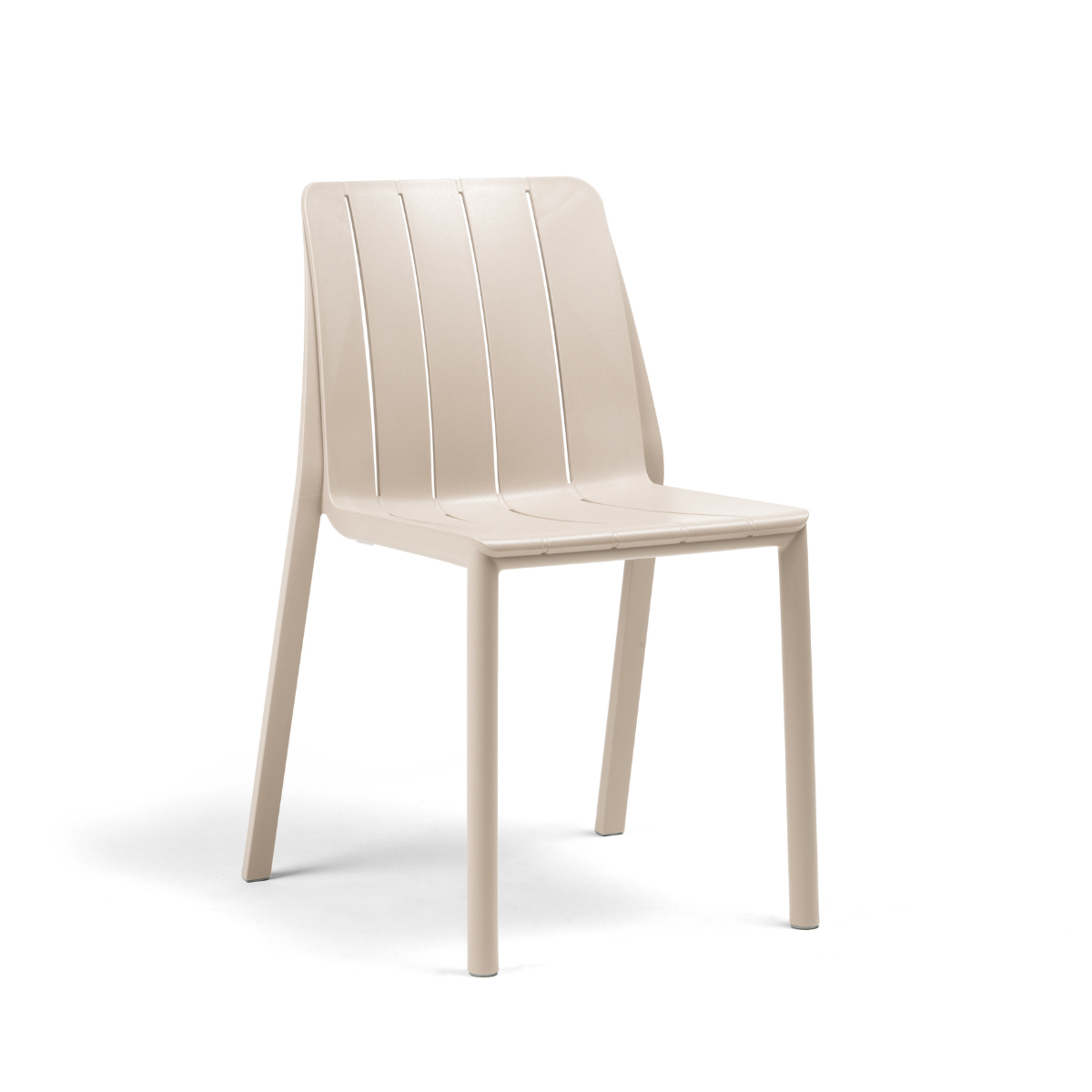 NARDI TIBERINA BISTROT Bézs design Műanyag kültéri szék
