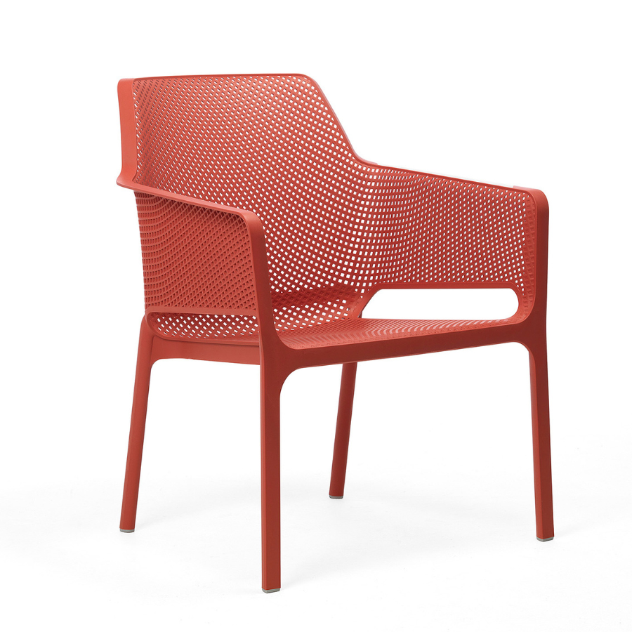 NARDI NET RELAX Piros minimalista Műanyag kültéri szék
